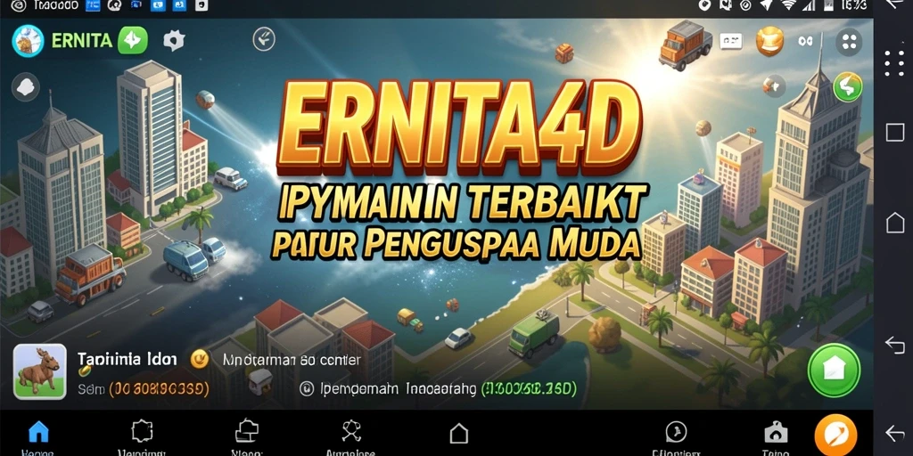 Tampilan gameplay Tycoon yang mendebarkan dan interaktif dari ERNITA4D.