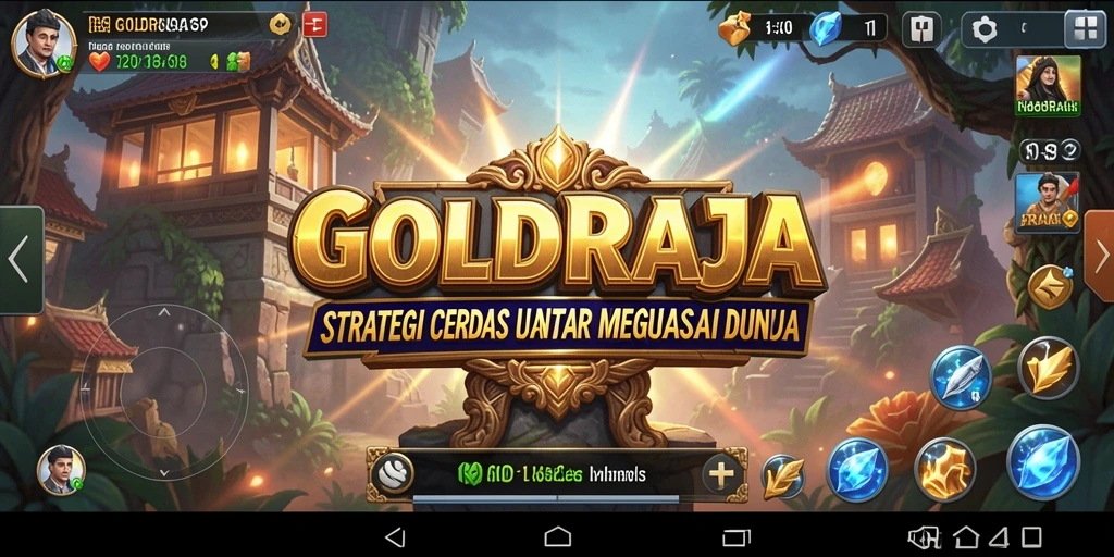 Screenshot gameplay <strong>GOLDRAJA</strong> menunjukkan taktik pertempuran yang intens dan mengasyikkan.