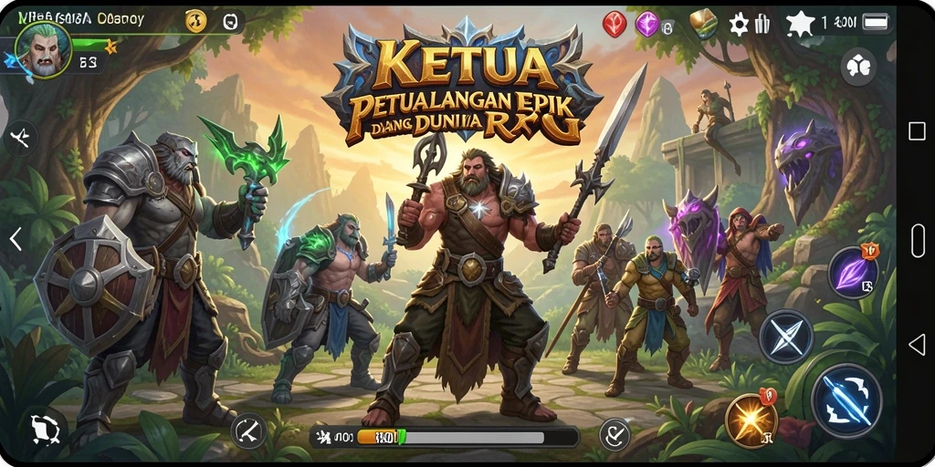 Tampilan gameplay KETUA yang menarik dan mendebarkan.