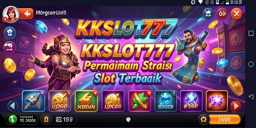Tampilan gameplay menegangkan KKSLOT777 yang penuh strategi.