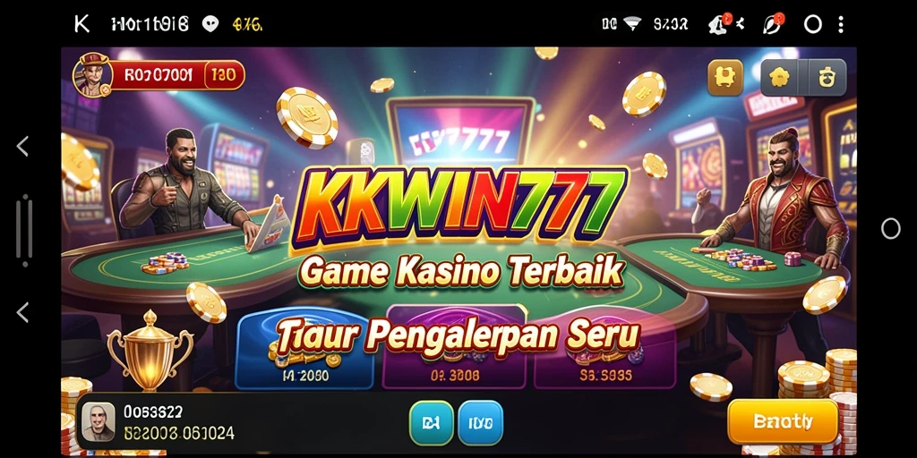 Tampilan menarik dari gameplay kasino di KKWIN777.