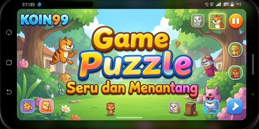 Tangkapan layar gameplay KOIN99 menampilkan tantangan puzzle yang menarik.