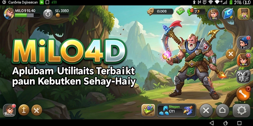 Tampilan antarmuka aplikasi MILO4D yang efisien dan user-friendly.