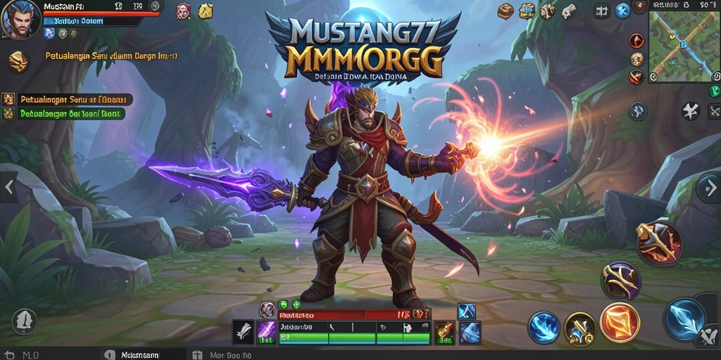 Gameplay seru dengan grafis menakjubkan di MUSTANG77.