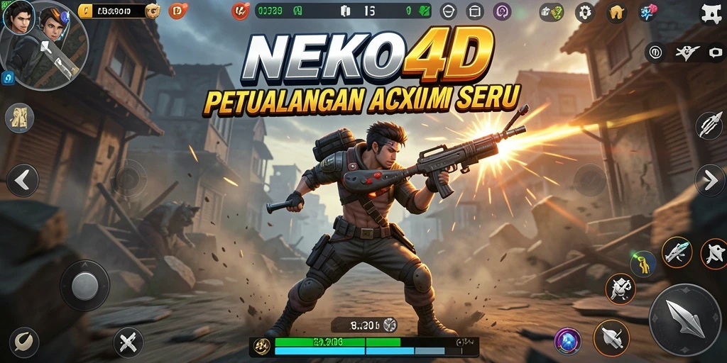 Tangkapan layar gameplay NEKO4D menunjukkan aksi yang mendebarkan.