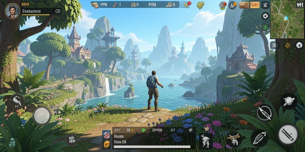 Tampilan gameplay Open World yang menakjubkan di PP88.