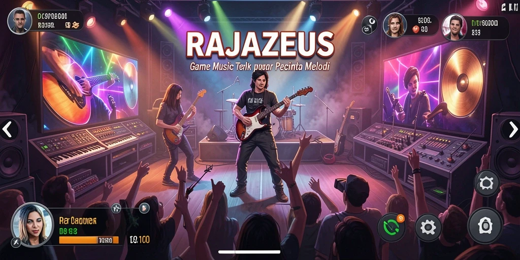 Tampilan gameplay RAJAZEUS yang menarik dan penuh warna.