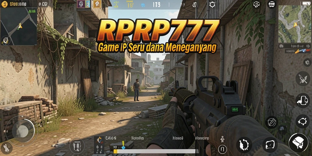Screenshot menampilkan aksi intens dalam game FPS RPRP777.