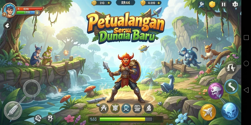 Screenshot gameplay RR44 dengan pemandangan yang memukau dan aksi seru.