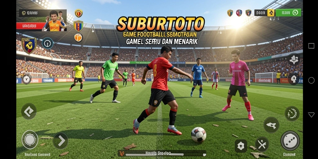 Screenshot SUBURTOTO menampilkan pertandingan sepak bola yang mendebarkan.
