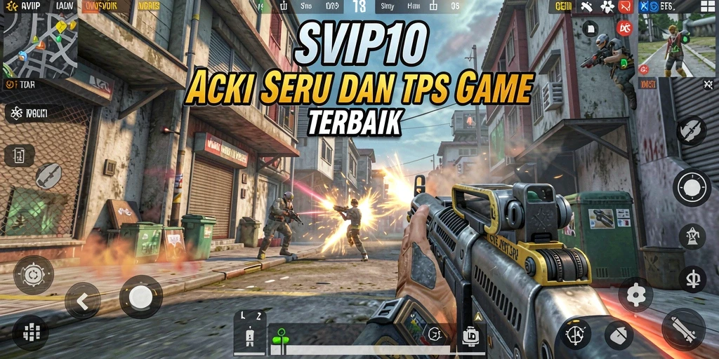 Tangkapan layar gameplay menegangkan dalam SVIP10 untuk pengalaman TPS yang mendebarkan.