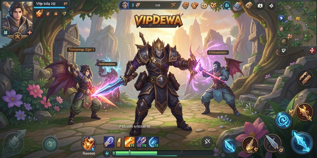 Screenshot dari gameplay epik dalam <strong>VIPDEWA</strong>, menampilkan petualangan seru.
