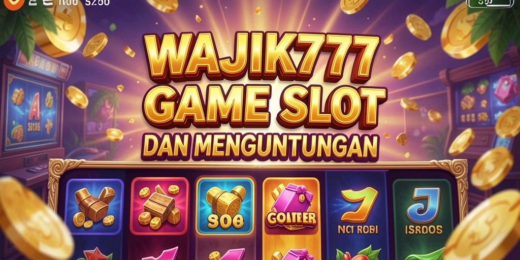 Tampilan gameplay menarik dari WAJIK777 dengan berbagai simbol slot.